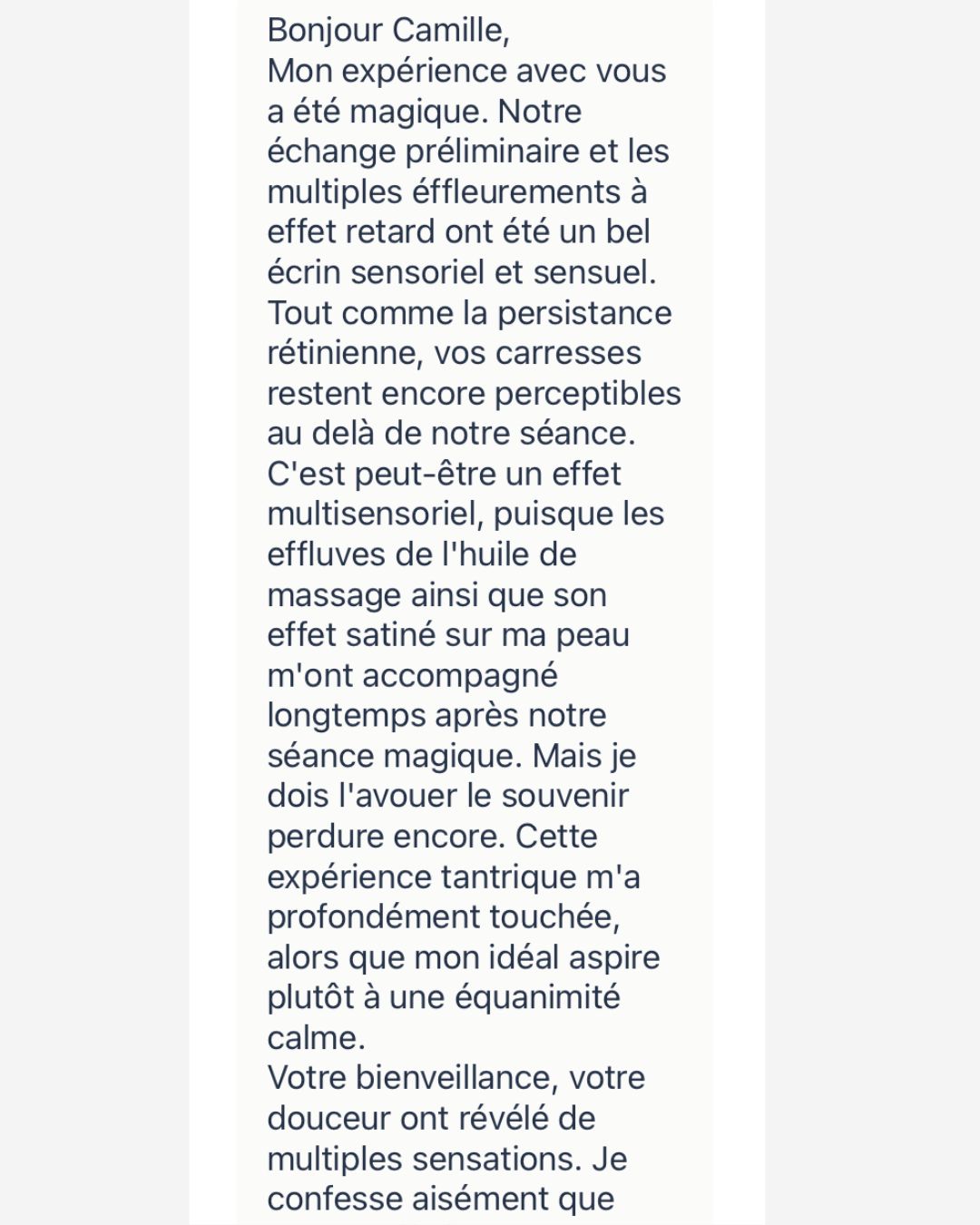 Témoignage d’un client après un massage cachemirien à Paris