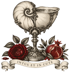 emblème integraal touch coupe graal nautile rose rouge grande